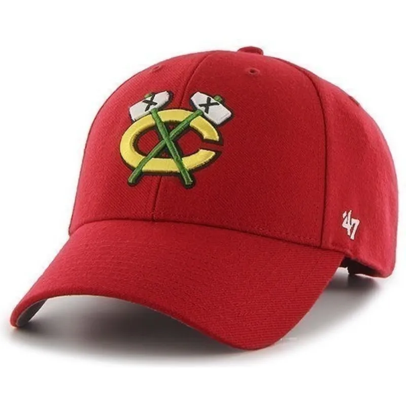 siltovka-zaoblena-cervena-nastavitelny-chicago-blackhawks-nhl-47-brand