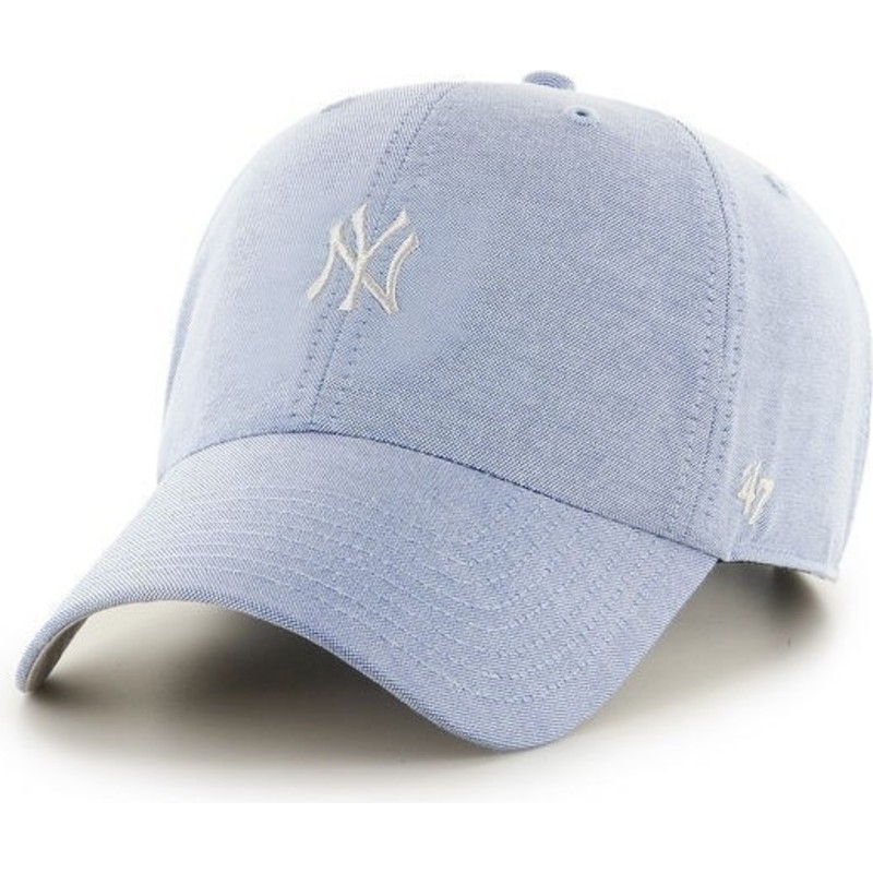 47-brand-curved-brim-kleines-logo-mlb-new-york-yankees-cap-blau