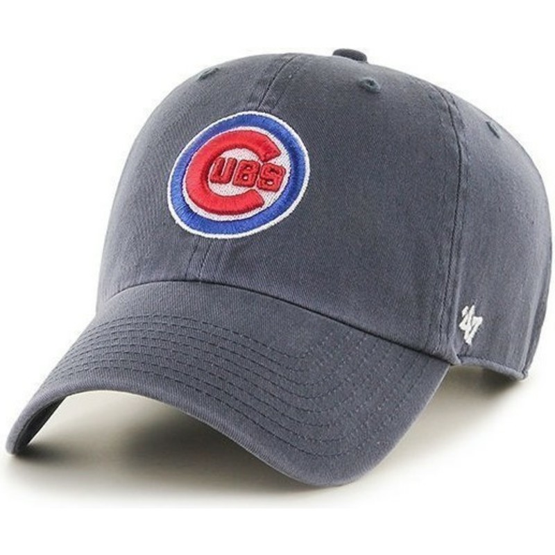 47-brand-curved-brim-vorderes-logo-mlb-chicago-cubs-cap-marineblau