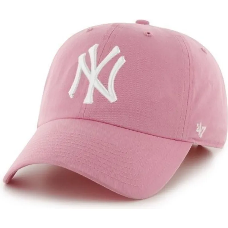 siltovka-zaoblena-ruzova-nastavitelny-new-york-yankees-mlb-47-brand