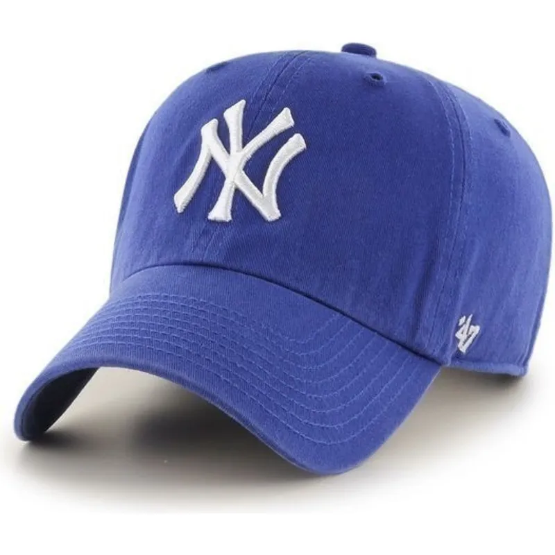 cap-zaoblena-blue-adjustable-strap-frontal-grande-new-york-yankees-mlb-47-brand cap-zaoblena-blue-adjustable-strap-frontal-grande-new-york-yankees-mlb-47-brand