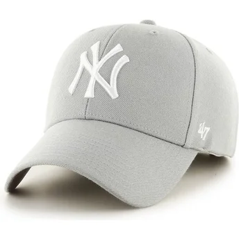 Šiltovky zaoblená sivá nastaviteľný pásik New York Yankees MLB 47 Brand