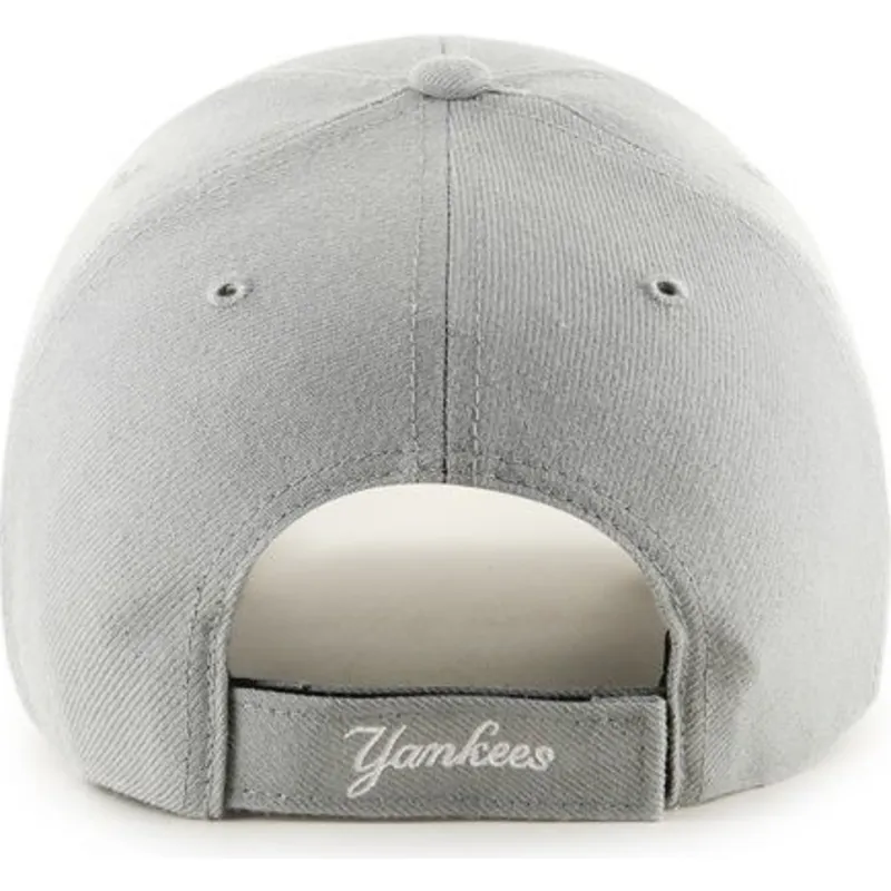 cap-zaoblena-gray-adjustable-strap-new-york-yankees-mlb-47-brand cap-zaoblena-gray-adjustable-strap-new-york-yankees-mlb-47-brand