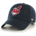 siltovka-zaoblena-tmavomodra-nastavitelny-cleveland-indians-mlb-47-brand