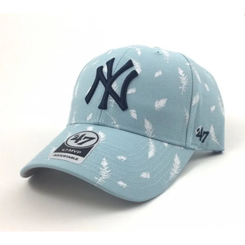 siltovka-zaoblena-modra-nastavitelny-estampado-plumas-new-york-yankees-mlb-47-brand