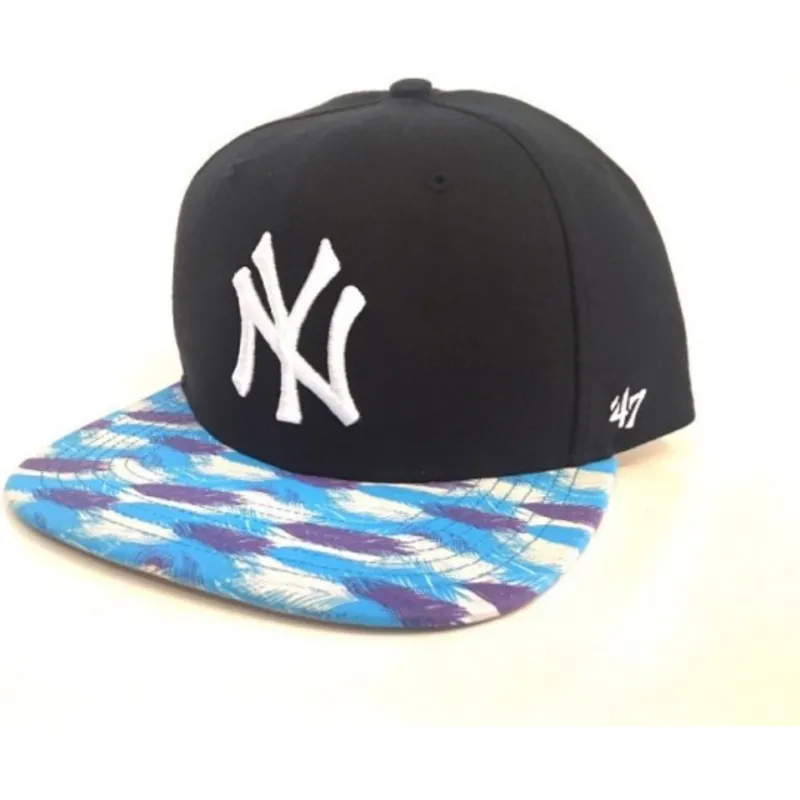 siltovka-rovna-tmavomodra-snapback-estampado-en-la-new-york-yankees-mlb-47-brand