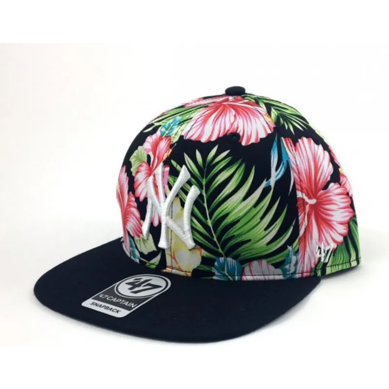 siltovka-rovna-viacfarebna-snapback-estampado-flores-new-york-yankees-mlb-47-brand
