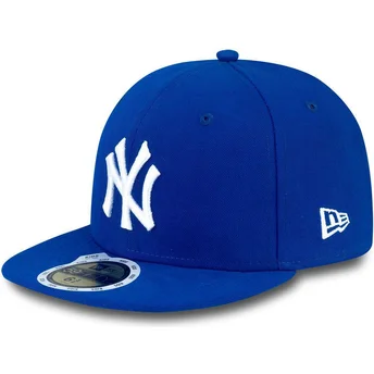 new-era-flat-brim-youth-59fifty-essential-new-york-yankees-mlb-blue-fitted-cap