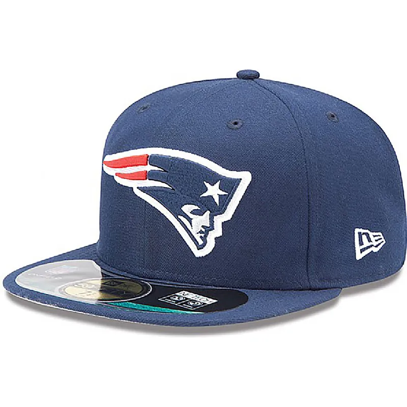 59fifty-authentic-on-field-game-fitted-cap-der-new-england-patriots-nfl-von-new-era-in-blau