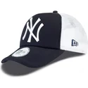 siltovky-zaoblena-kamionista-tmavomodra-snapback-clean-a-frame-new-york-yankees-mlb-new-era