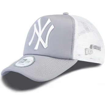 siltovka-zaoblena-siva-snapback-clean-a-frame-new-york-yankees-mlb-new-era