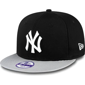 siltovka-rovna-cierna-snapback-pre-deti-9fifty-cotton-block-new-york-yankees-mlb-new-era