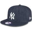cap-rovna-navy-blue-snapback-pre-deti-9fifty-essential-denim-new-york-yankees-mlb-new-era